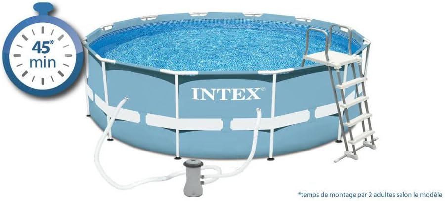 Intex swimming pool prism frame round tubular (ø)3.05 x (h)0.76m