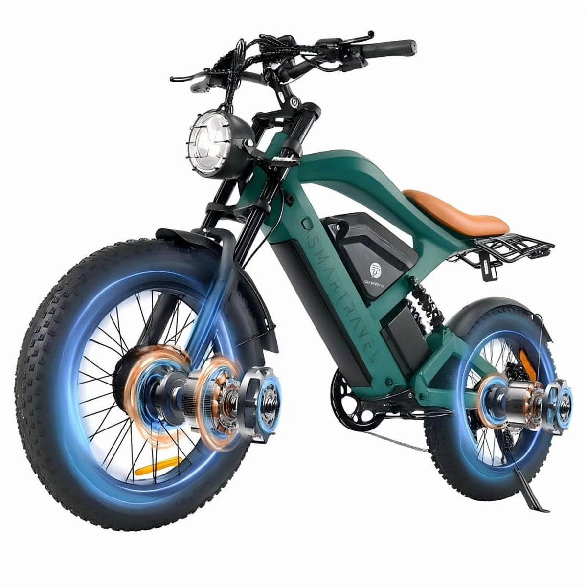 3000W(Peak) Motor 35MPH SMARTRAVEL ST202 Electric Dirt Bike for Adults, 52V50AH Dual Battery Ebike - Product image 1