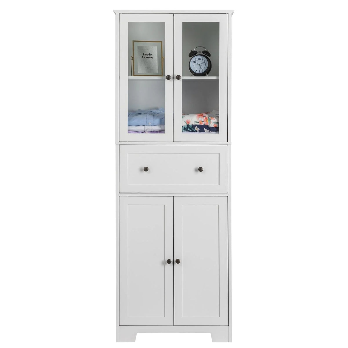 Ktaxon 64" Tall Bathroom Storage Cabinet Organizer, Freestanding Kitchen Pantry Cabinet Line Tower with 2 - Product image 15