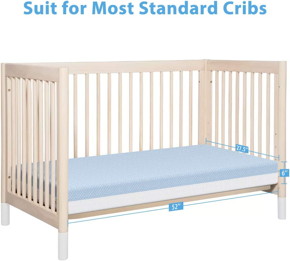 Dual Sided Crib and Toddler Mattress. 6 inch 2-in-1 Foam Baby Mattress for Standard Full Size Crib - Product image 7
