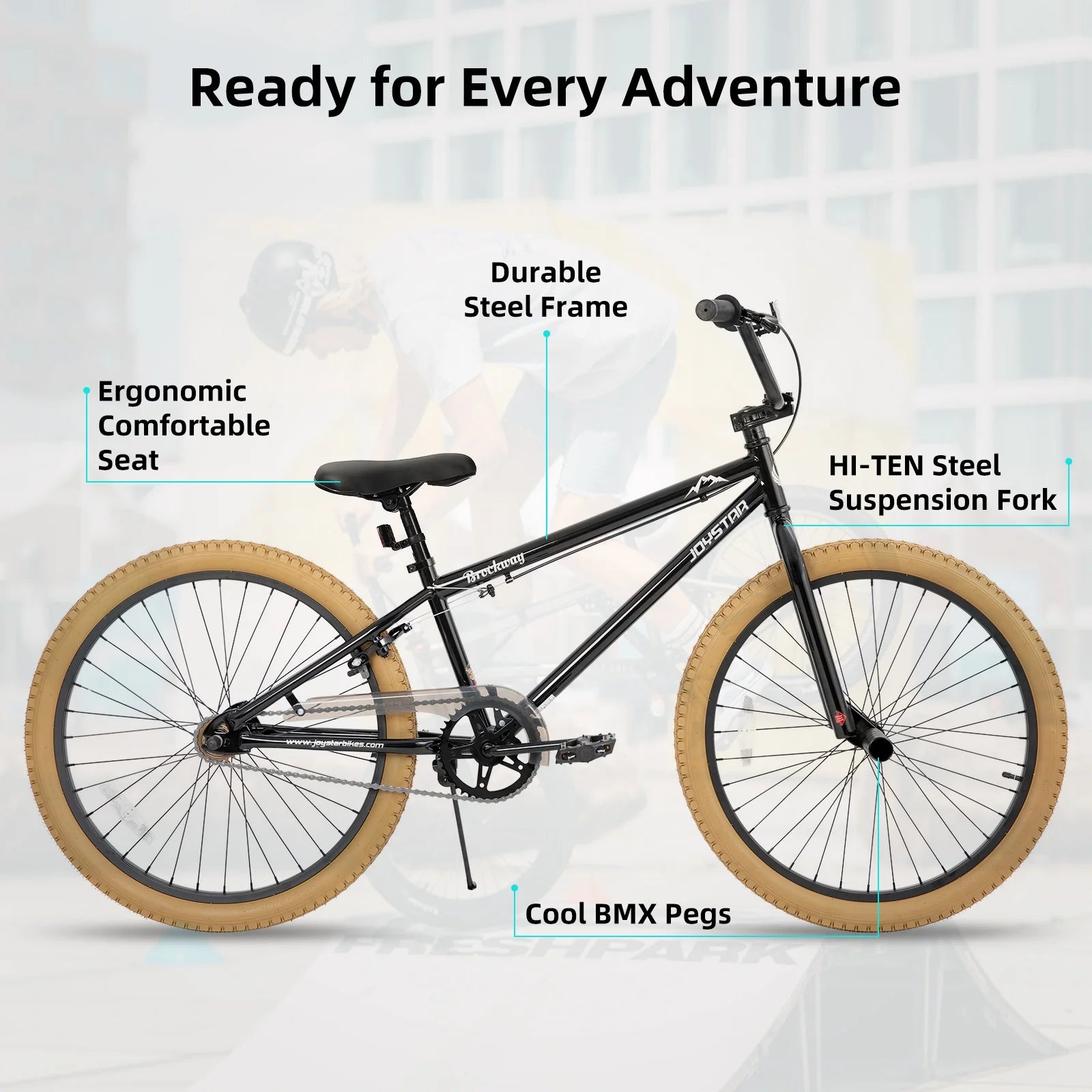 JOYSTAR Brockway Freestyle Kids BMX Bikes 20" Kids Bicycles for 6 - 11 Years Old Boys Girls - Product image 25