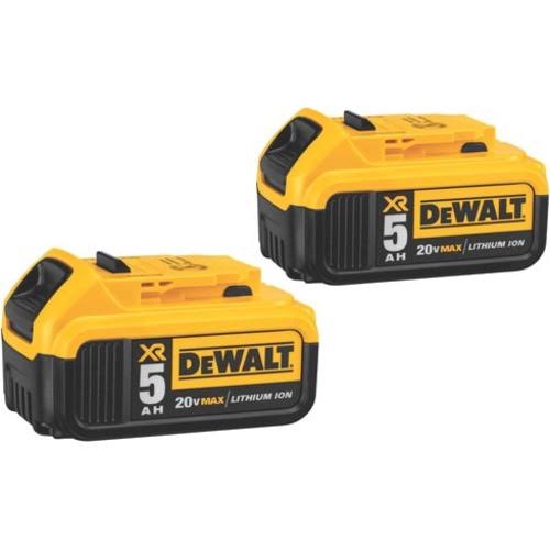 Refurbished DeWalt DCB205-2 20V Max XR 5.0Ah Lithium Ion Battery 2-Pack - Product image 1