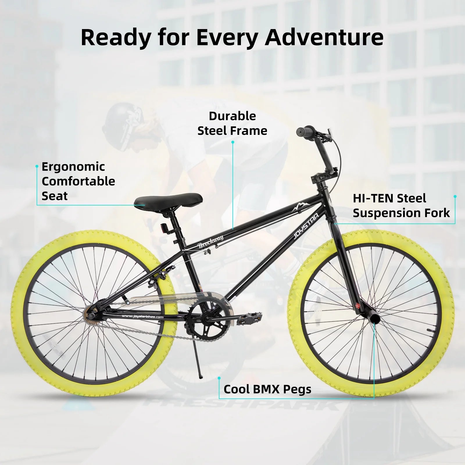 JOYSTAR Brockway Freestyle Kids BMX Bikes 20" Kids Bicycles for 6 - 11 Years Old Boys Girls - Product image 22