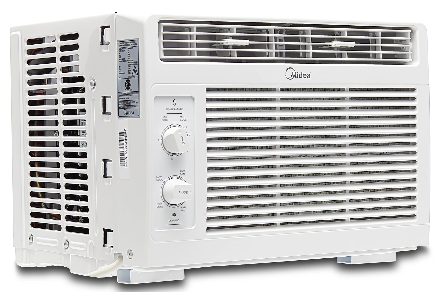 Midea 5, 000 BTU 150 Sq Ft Mechanical Window Air Conditioner, White, MAW05M1WWT, New