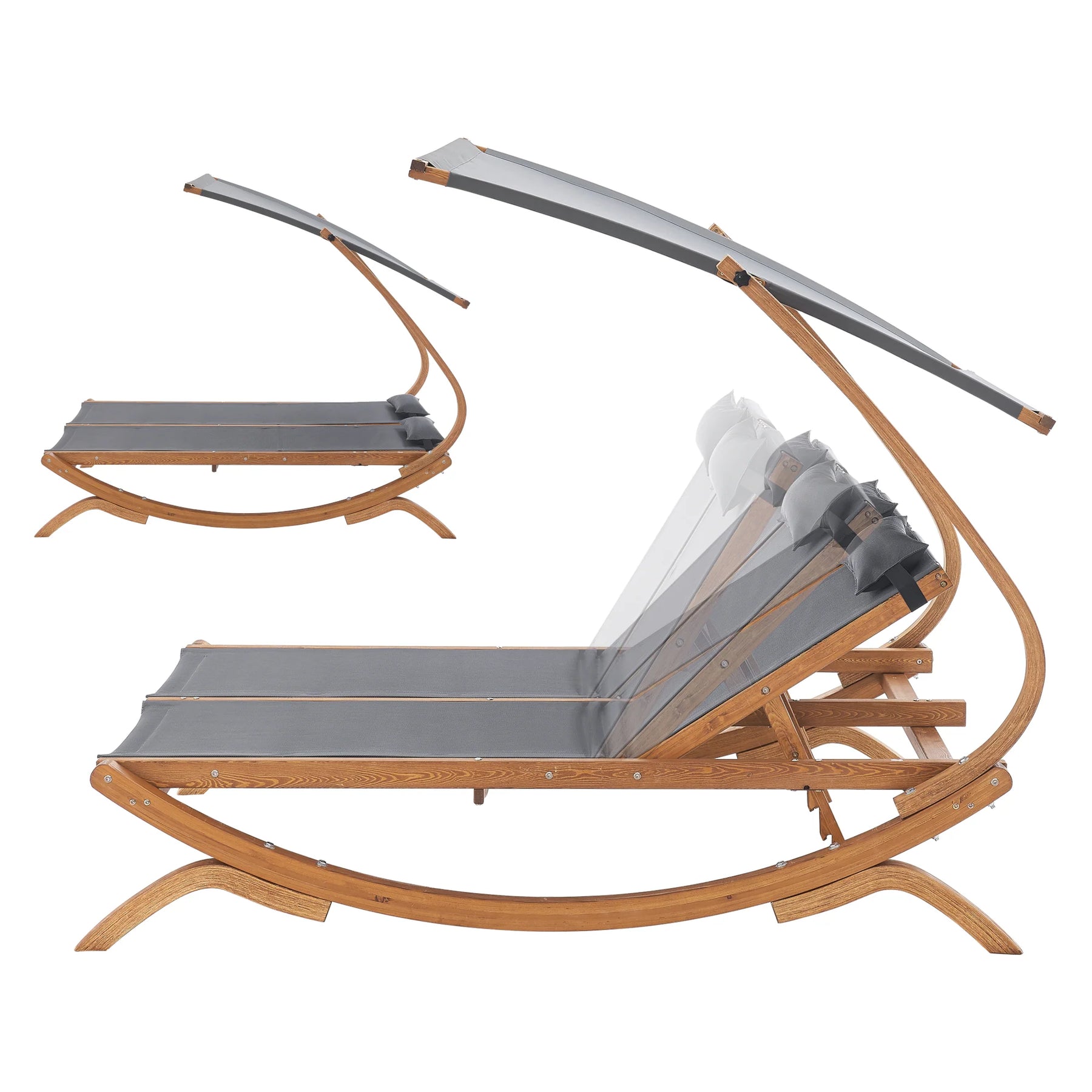 Double bed sun lounger in textile and mlze 197 x 156 x 144 cm 03_0006419 -