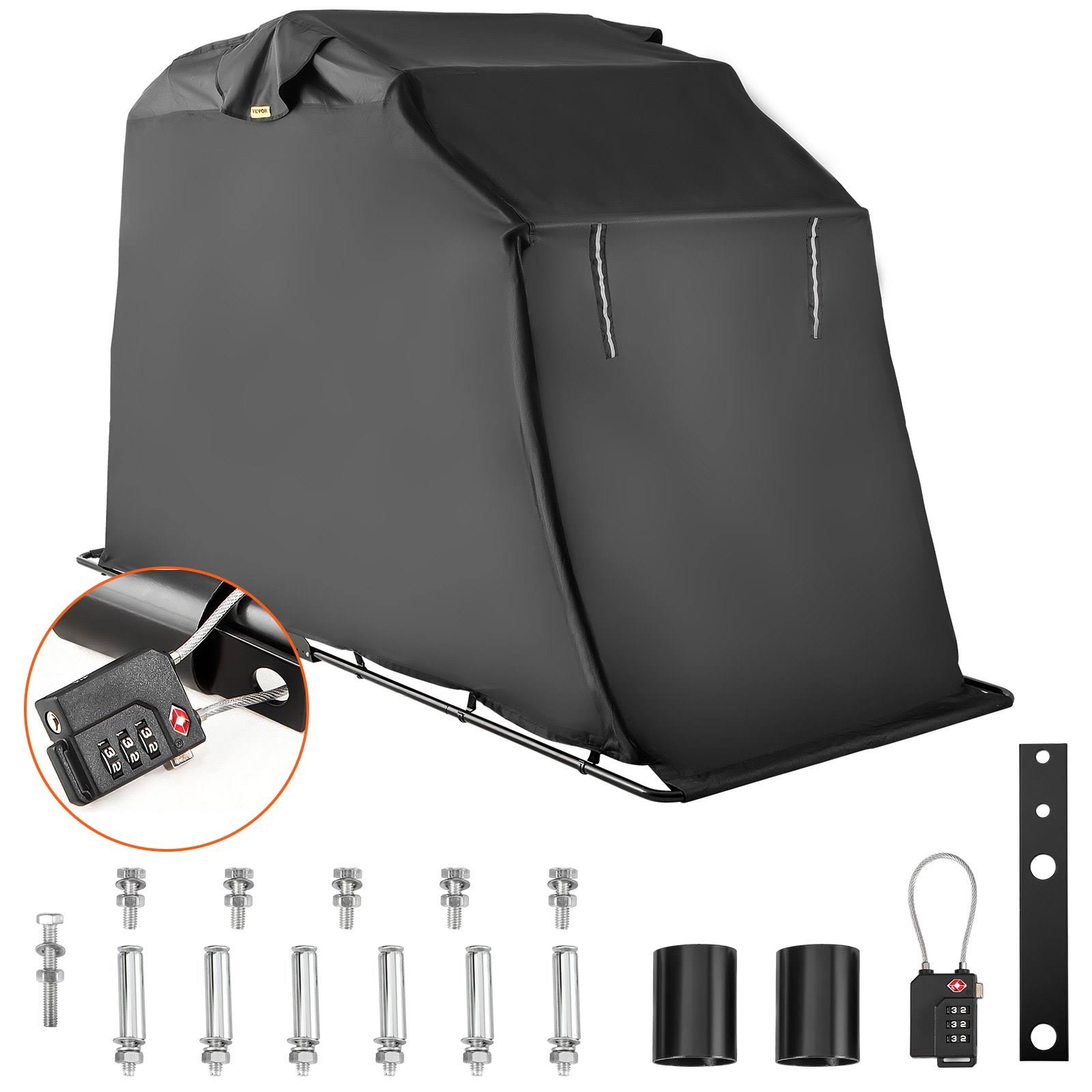 VEVOR Motorcycle Shelter Waterproof Motorcycle Cover Heavy Duty Motorcycle Shelter Shed 600D Oxford - Product image 1