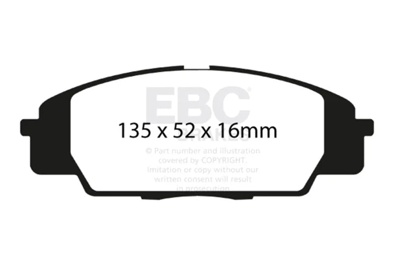 EBC - Front Yellowstuff Pad PN DP41254R