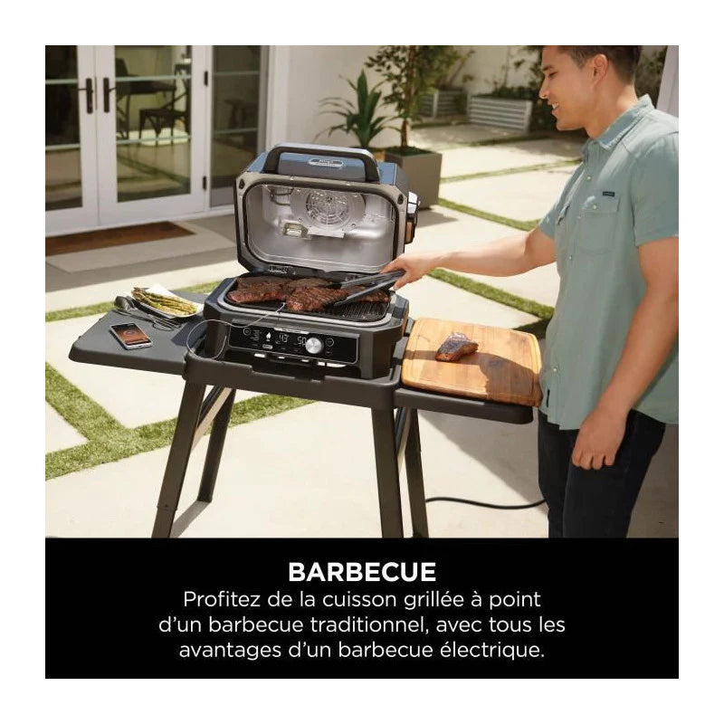 Electric Barbecue With Smoker And Thermoprobe - - Woodfire Pro Connect Xl - Og901eu - Woodfire Pellets -