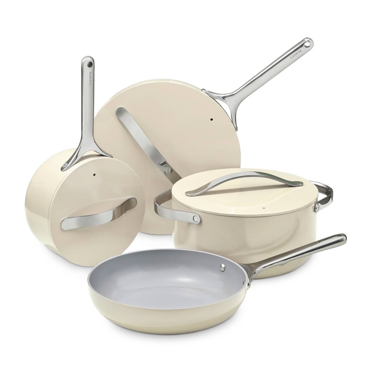 Caraway Home Cream Non-Stick Ceramic 7-Piece Cookware Set - Product image 1