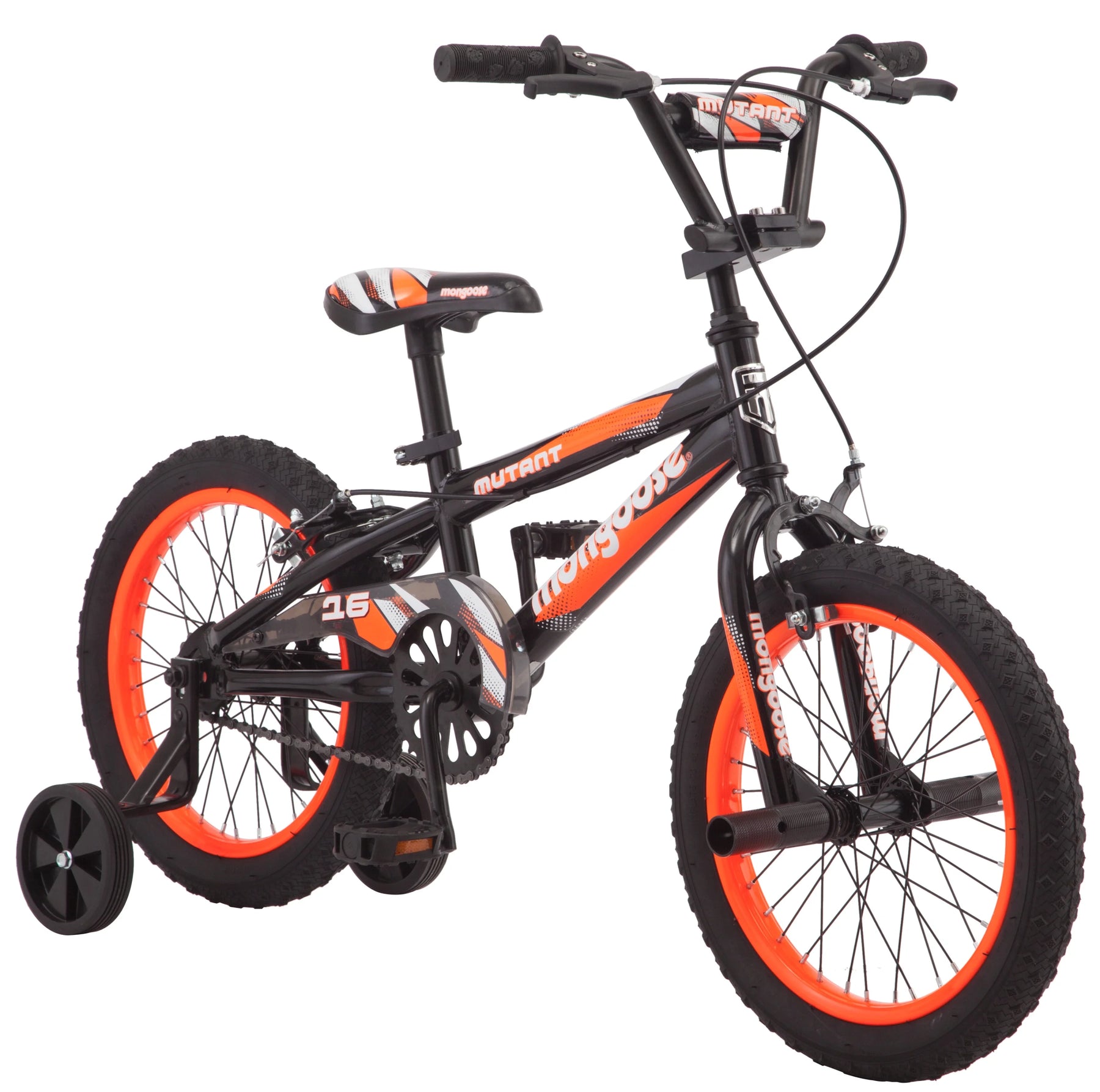 16" Mutant Kid'S BMX Bike, Ages 3 - 5, Black & Orange - Product image 1