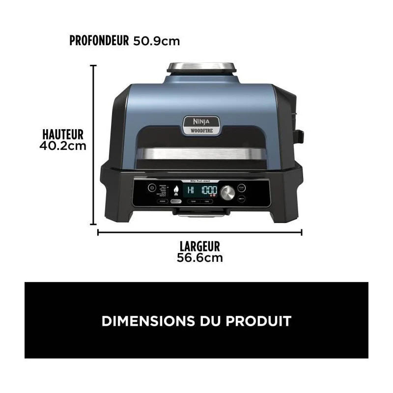Electric Barbecue With Smoker And Thermoprobe - - Woodfire Pro Connect Xl - Og901eu - Woodfire Pellets -