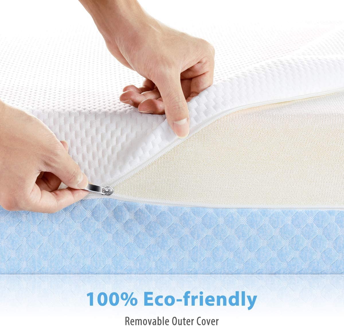 Dual Sided Crib and Toddler Mattress. 6 inch 2-in-1 Foam Baby Mattress for Standard Full Size Crib - Product image 4