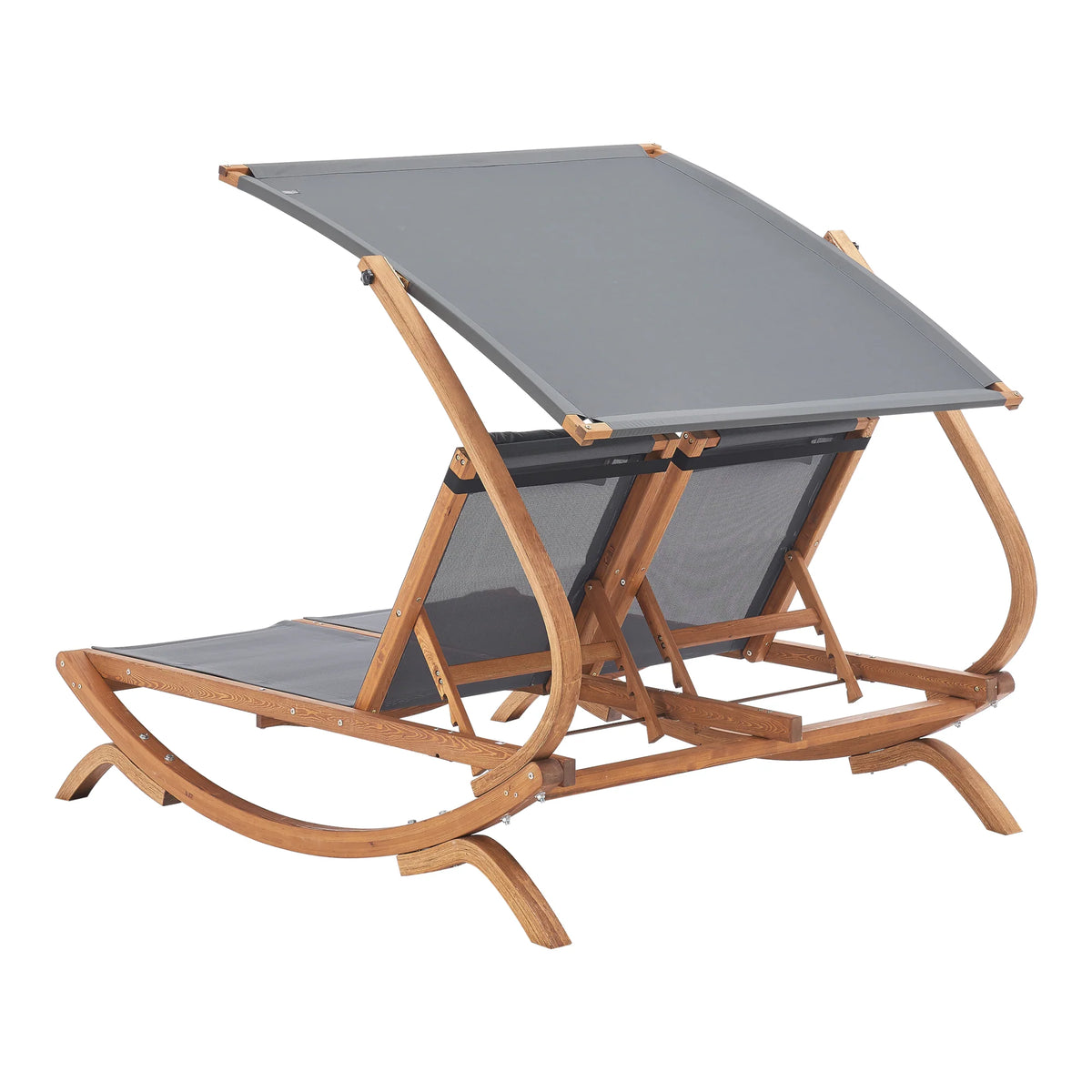 Double bed sun lounger in textile and mlze 197 x 156 x 144 cm 03_0006419 -