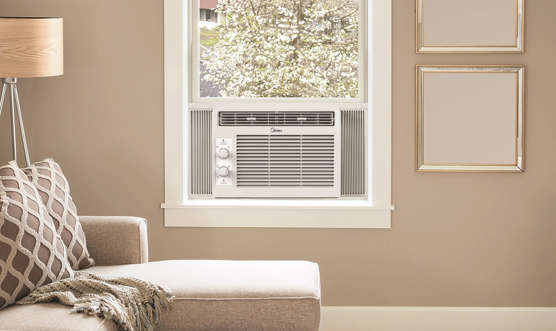 Midea 5, 000 BTU 150 Sq Ft Mechanical Window Air Conditioner, White, MAW05M1WWT, New