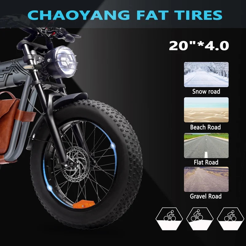 3000W(Peak) Motor 35MPH SMARTRAVEL ST202 Electric Dirt Bike for Adults, 52V50AH Dual Battery Ebike - Product image 26