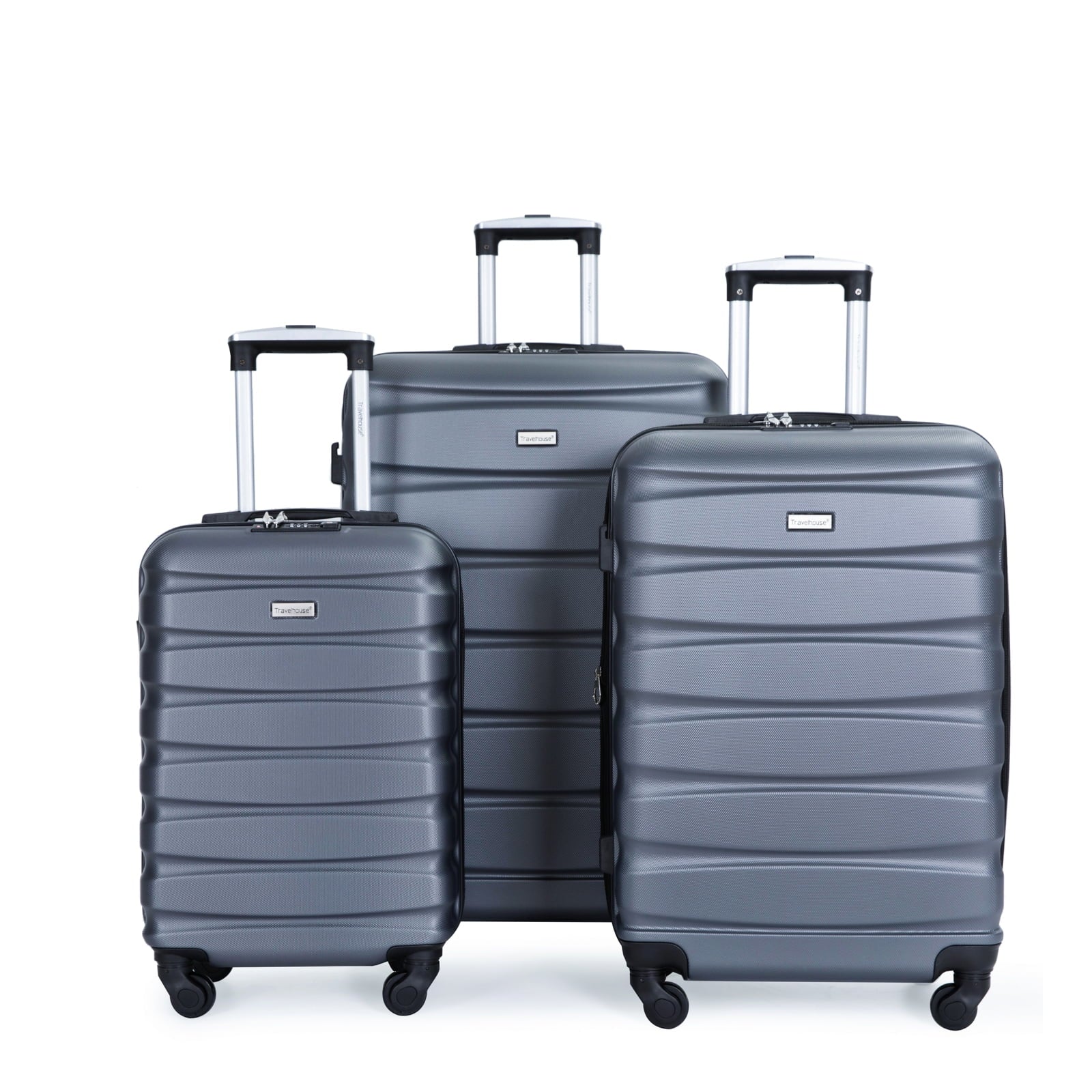 Travelhouse 3 Piece Luggage Set Expandable Hardshell Lightweight Suitcase with TSA Lock Spinner Wheels - Product image 1