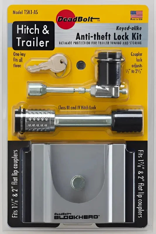 TSK3-AS C.T Johnson Trailer Coupler Lock For 2 Inch/ 2-5/16 Inch Flat