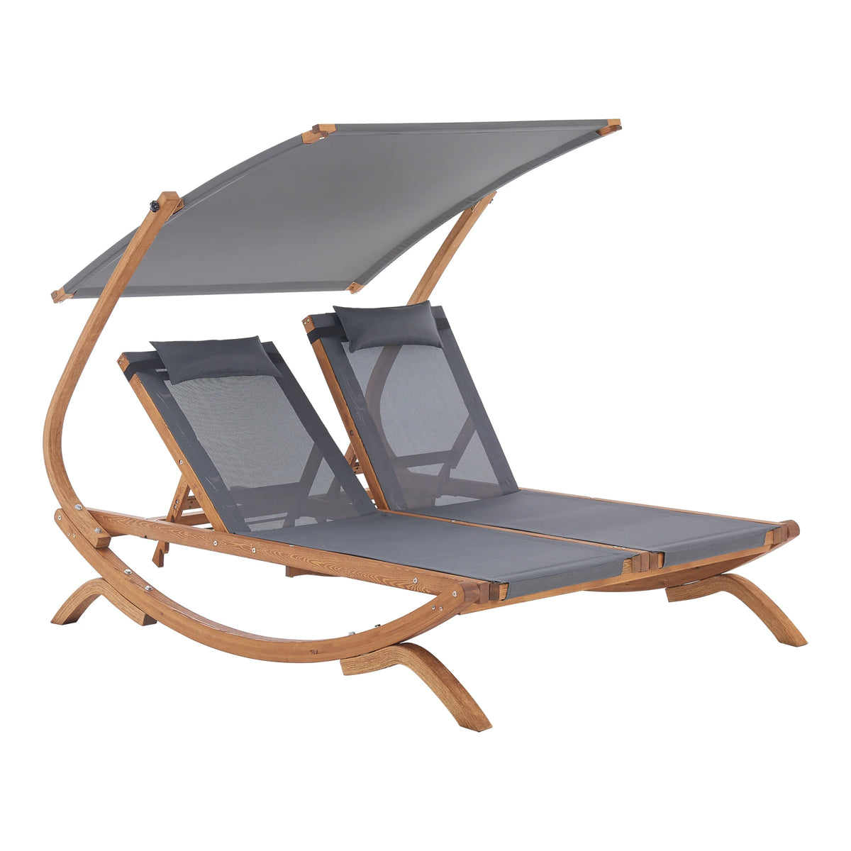 Double bed sun lounger in textile and mlze 197 x 156 x 144 cm 03_0006419 -
