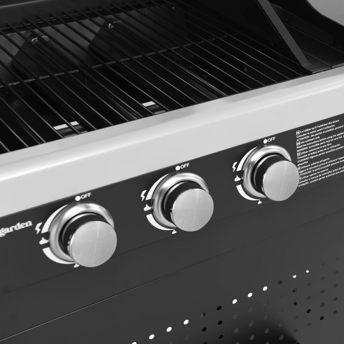 VESUVIO duo gas barbecue - 3 burners + 3 burner plancha -