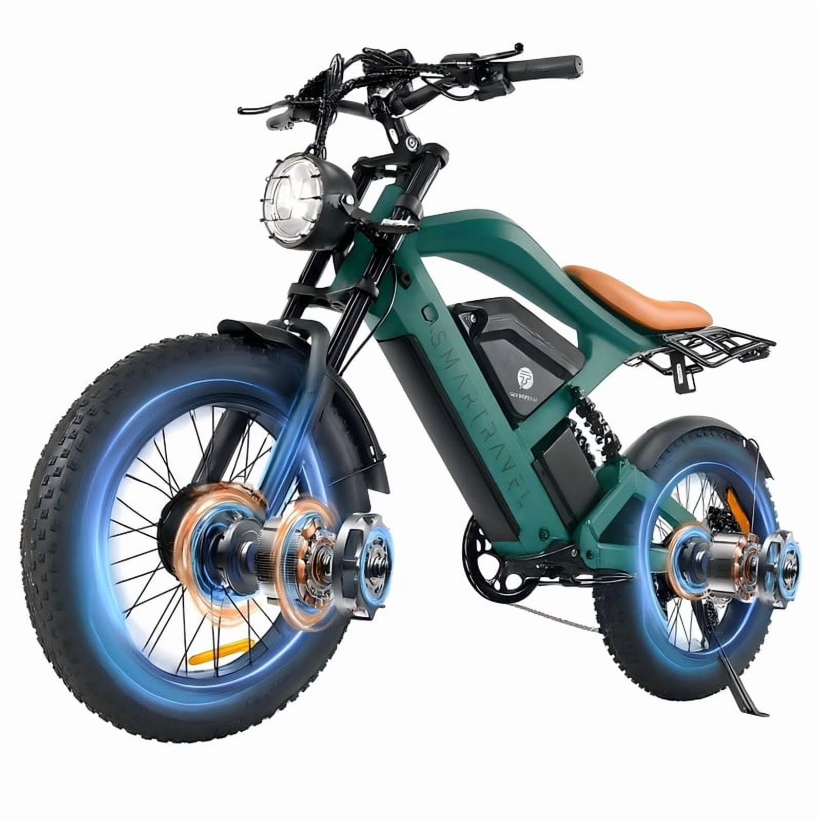 3000W(Peak) Motor 35MPH SMARTRAVEL ST202 Electric Dirt Bike for Adults, 52V50AH Dual Battery Ebike - Product image 1