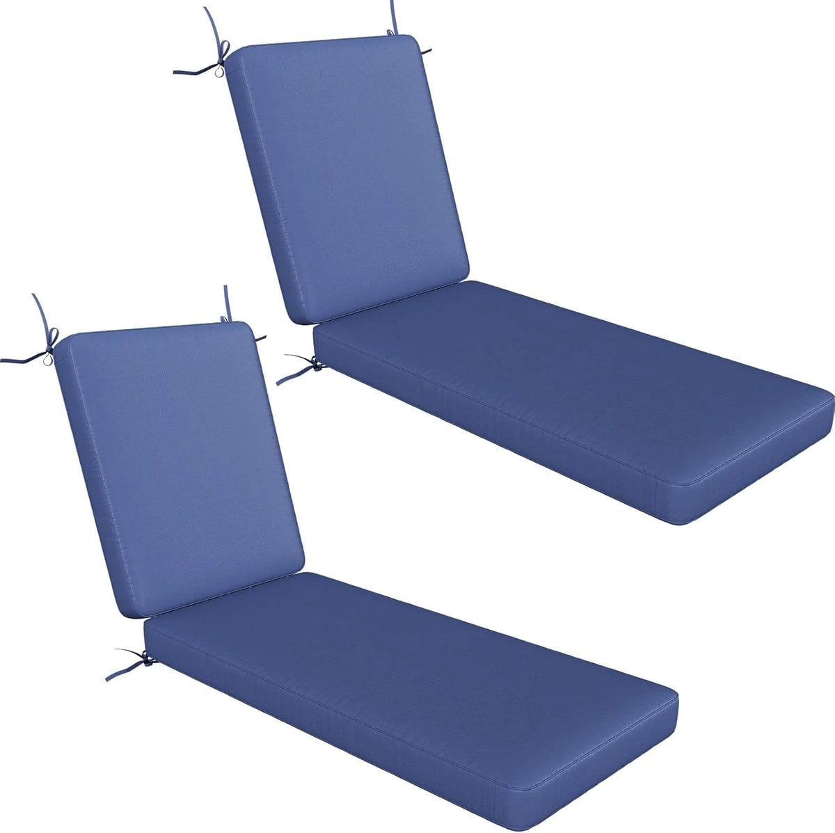 AECOJOY Chaise Lounge Cushions Outdoor Set of 2, 72x21x3 Inch Lounge Chair Cushion - Product image 1