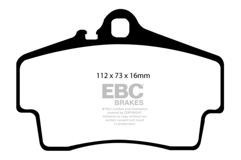 EBC - Rear Yellowstuff Pad PN DP41208R