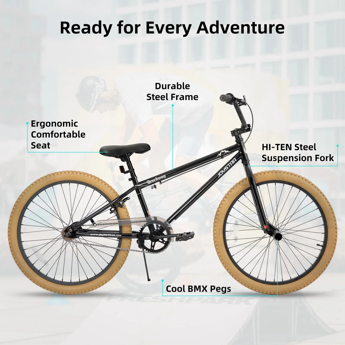 JOYSTAR Brockway Freestyle Kids BMX Bikes 20" Kids Bicycles for 6 - 11 Years Old Boys Girls - Product image 25