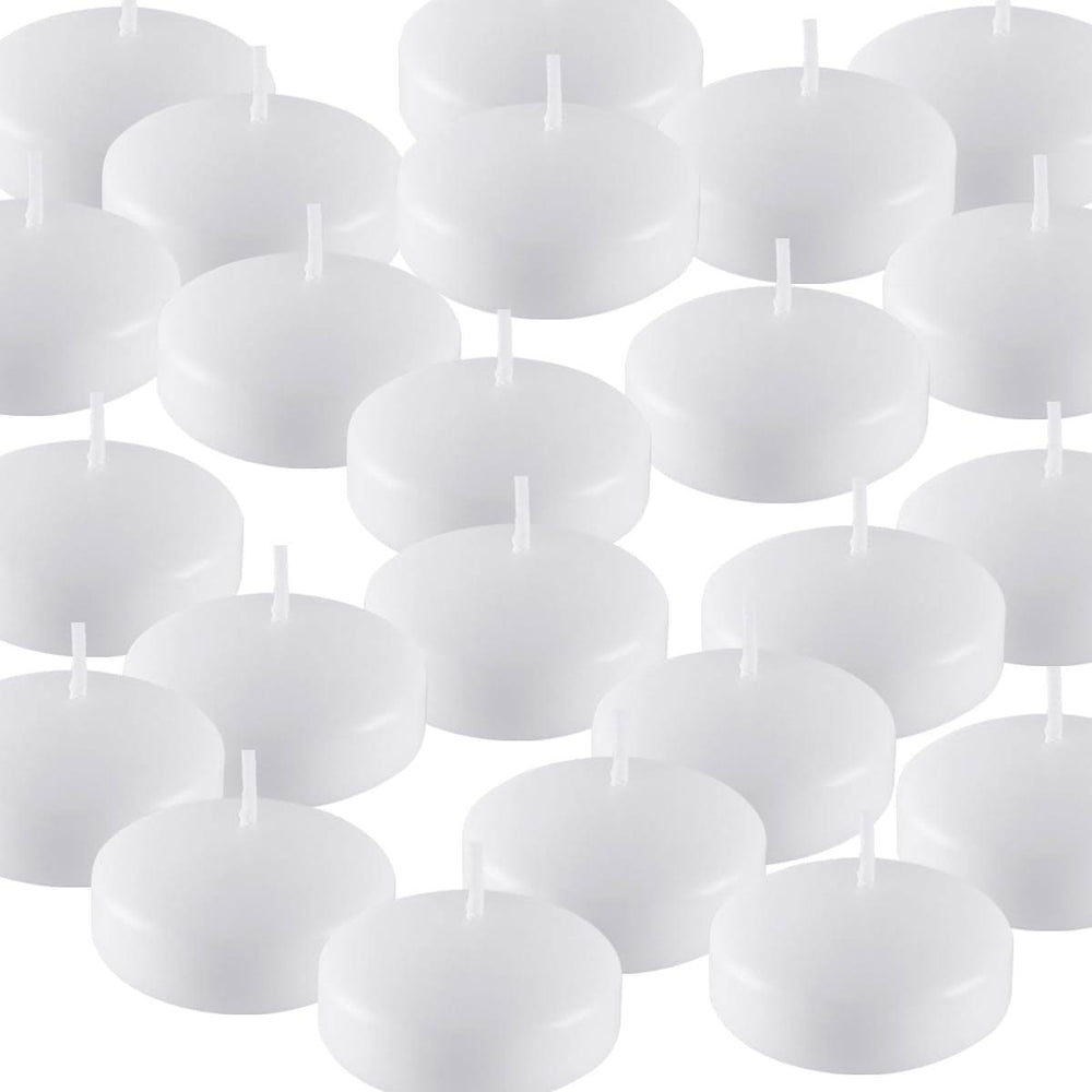 2Inch 24 Pack Floating Candles Unscented Discs for Wedding, Pool Party, Holiday & Home Decor...