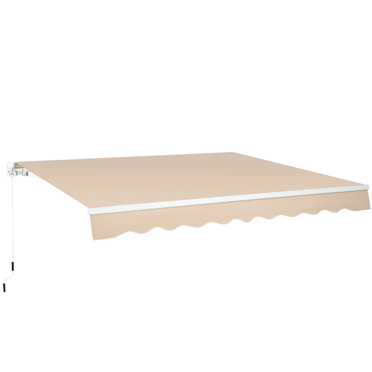 AECOJOY 20'x10' Manual Retractable Awning Sun Shade, Patio Awning Canopy - Product image 1