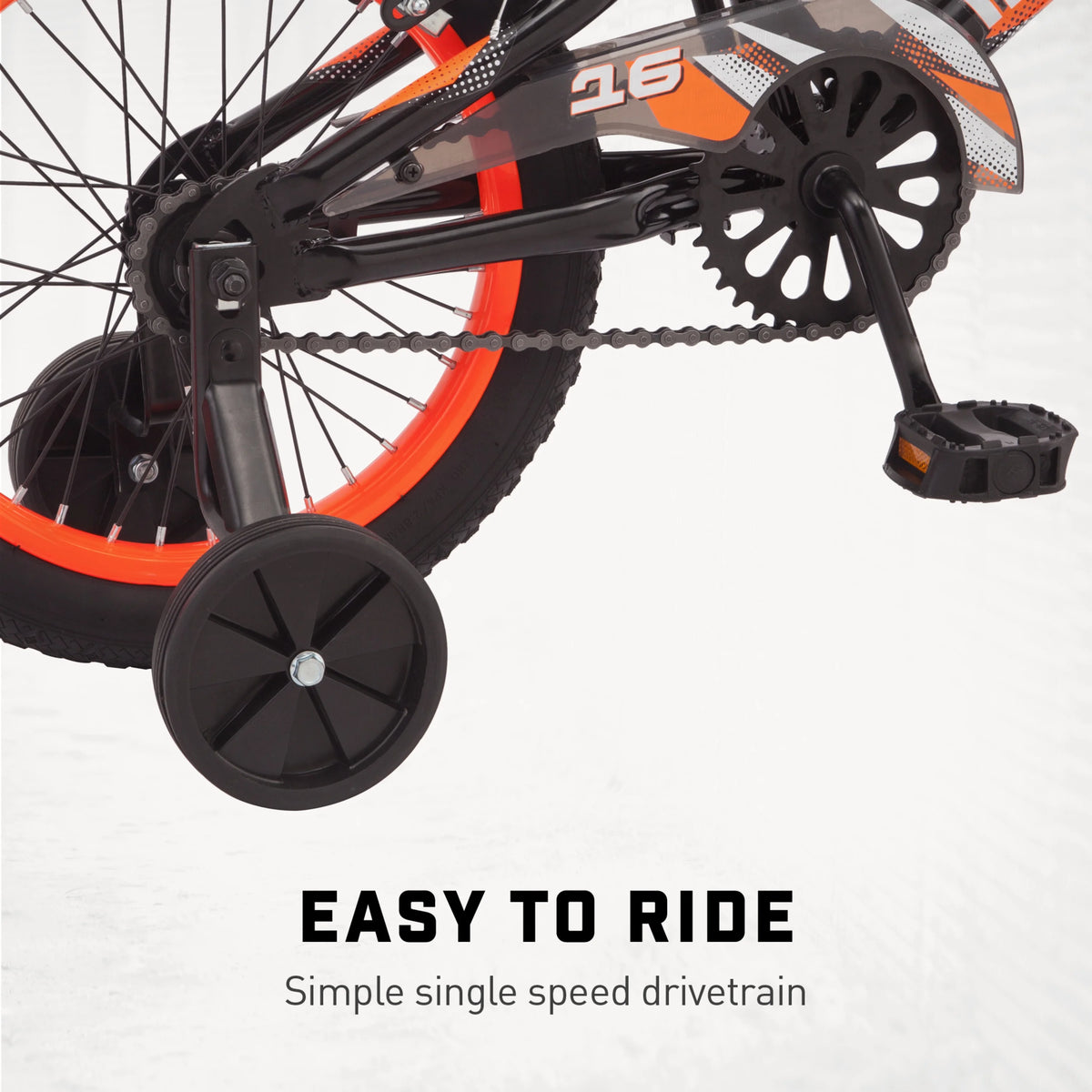 16" Mutant Kid'S BMX Bike, Ages 3 - 5, Black & Orange - Product image 5