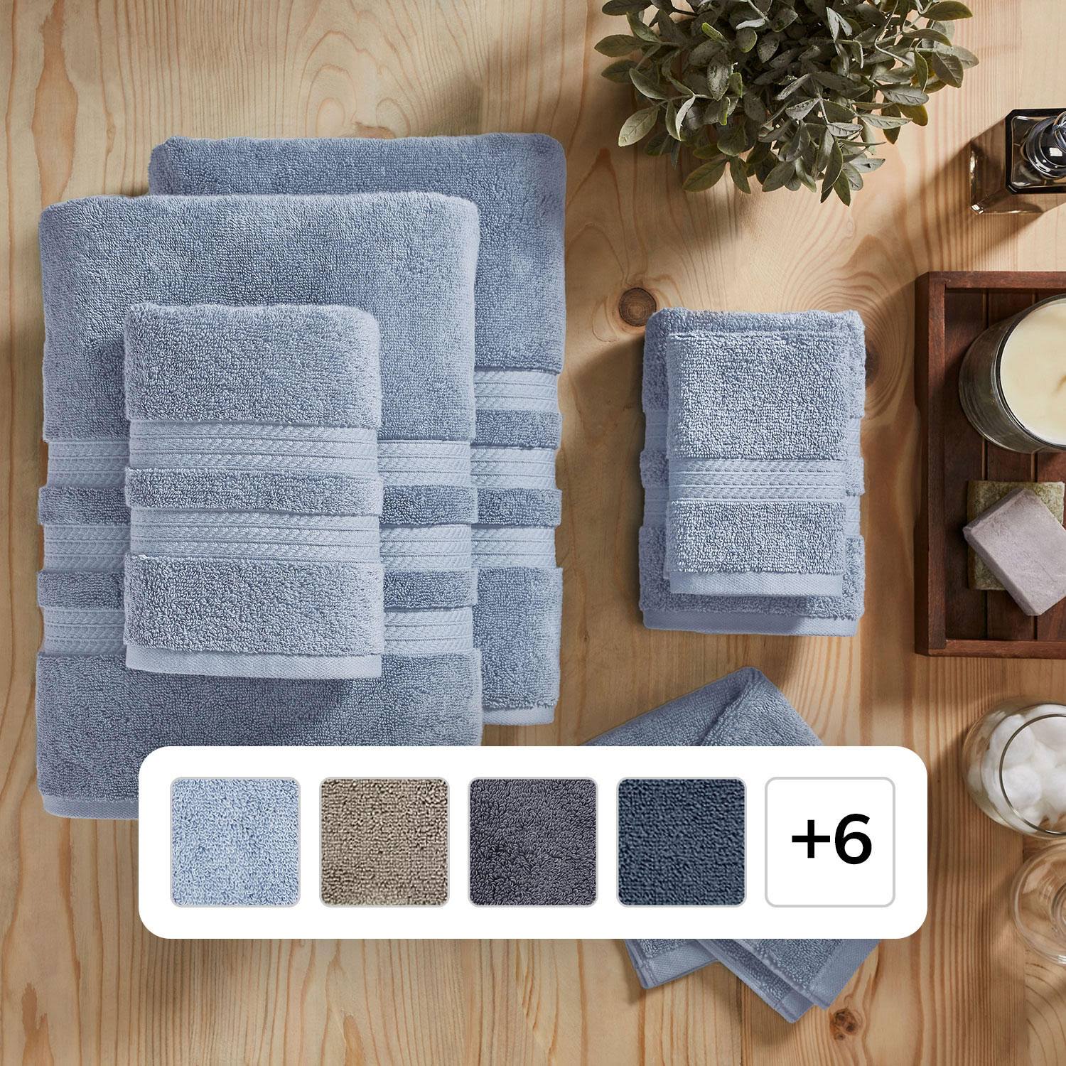 Member's Mark Hotel Premier Collection 6-Piece Luxury Bath Towel Bundle, Blue Crest - Product image 1