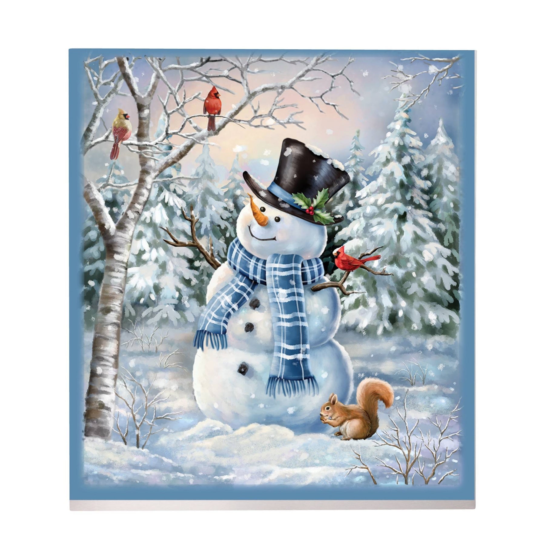 Collections Etc Winter Snowman and Woodland Creatures Kitchen Dishwasher Magnet - Product image 1