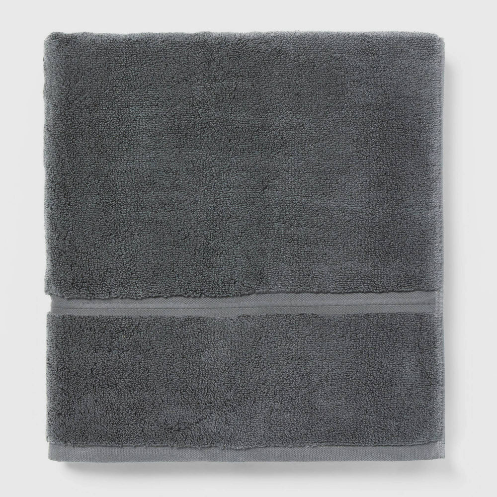Oversized Spa Plush Bath Towel Dark Gray - Threshold