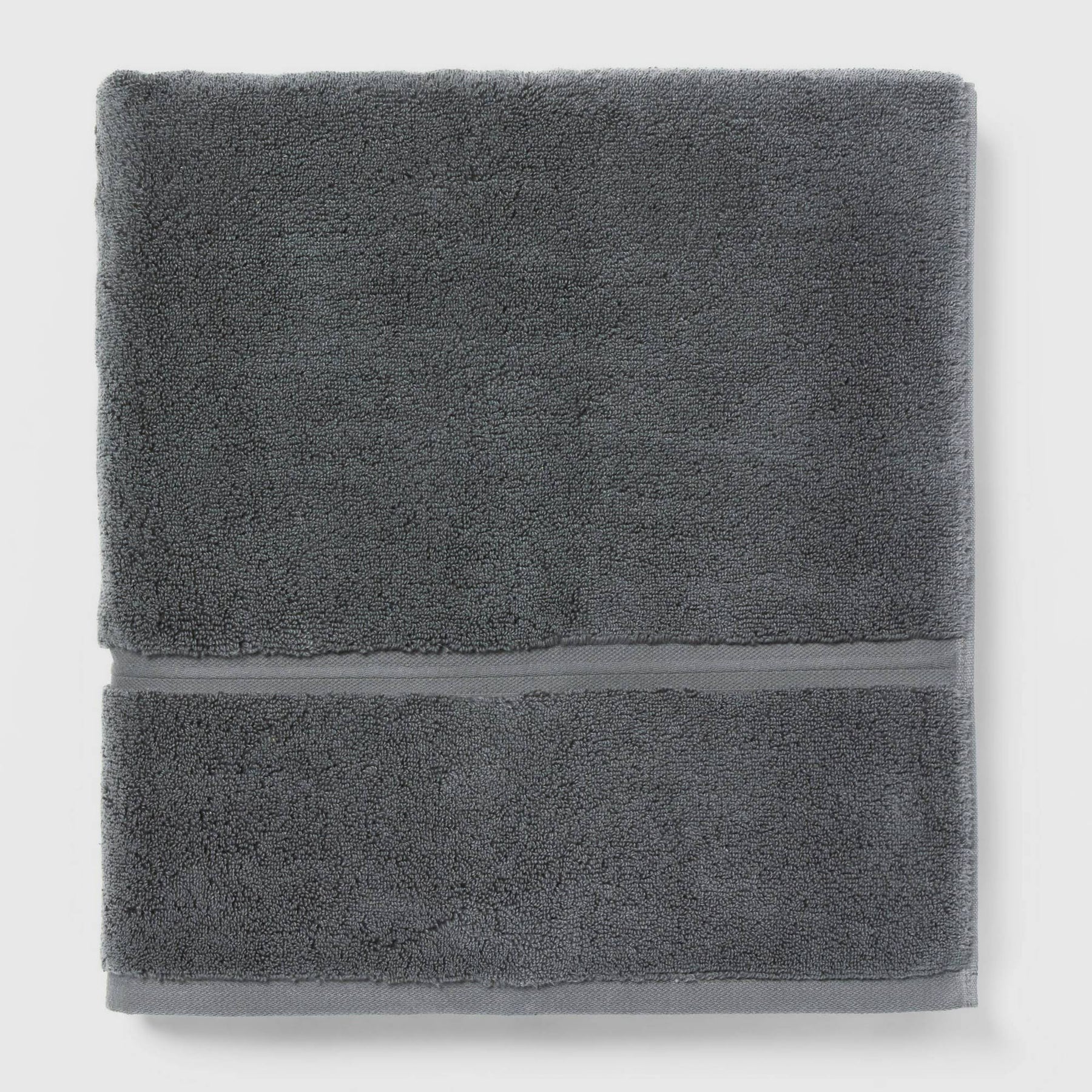 Oversized Spa Plush Bath Towel Dark Gray - Threshold