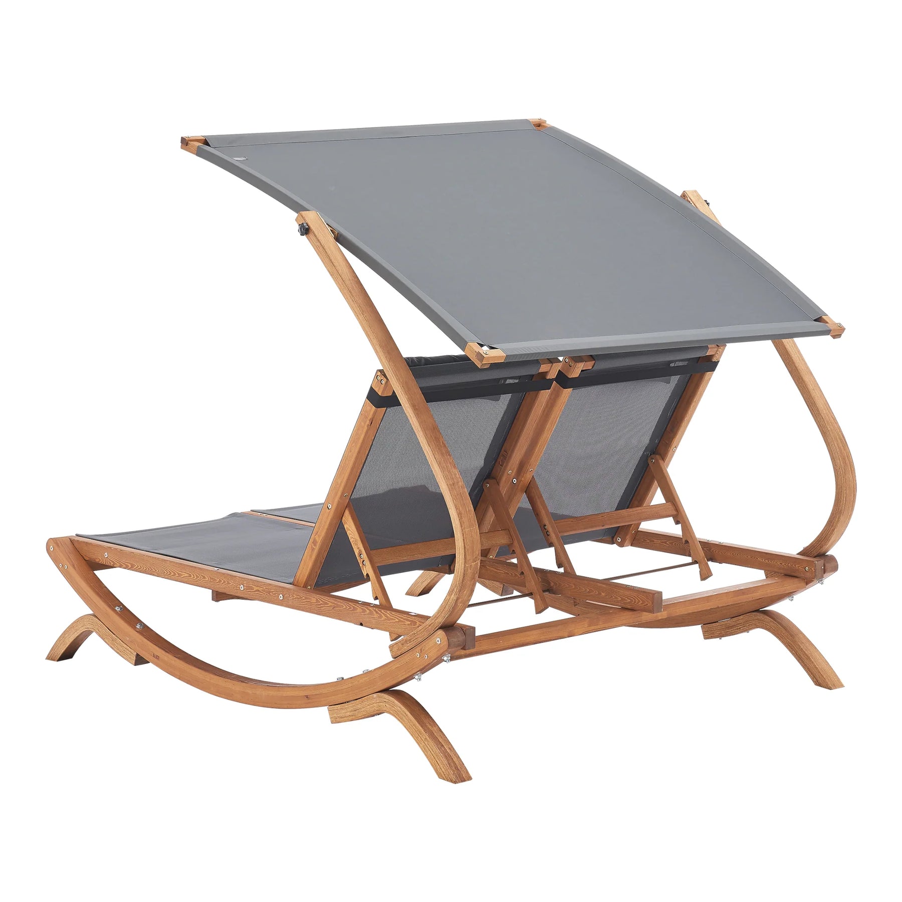 Double bed sun lounger in textile and mlze 197 x 156 x 144 cm 03_0006419 -
