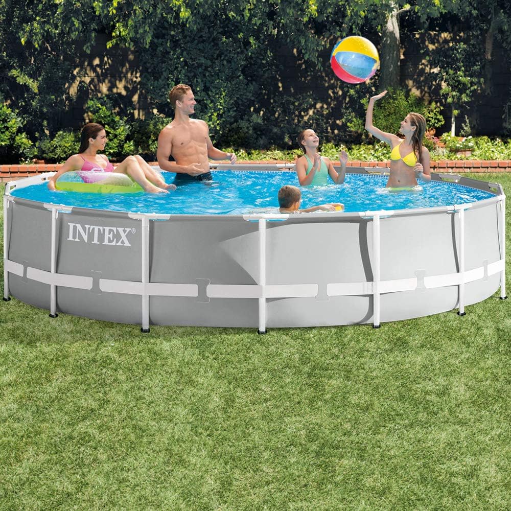 Intex swimming pool prism frame round tubular (ø)3.05 x (h)0.76m