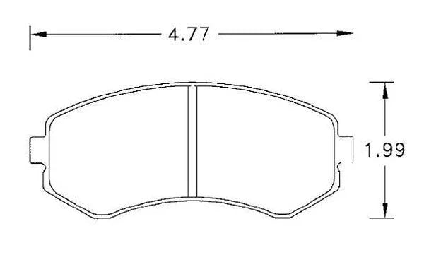 Hawk Performance HB231 Series Brake Pad