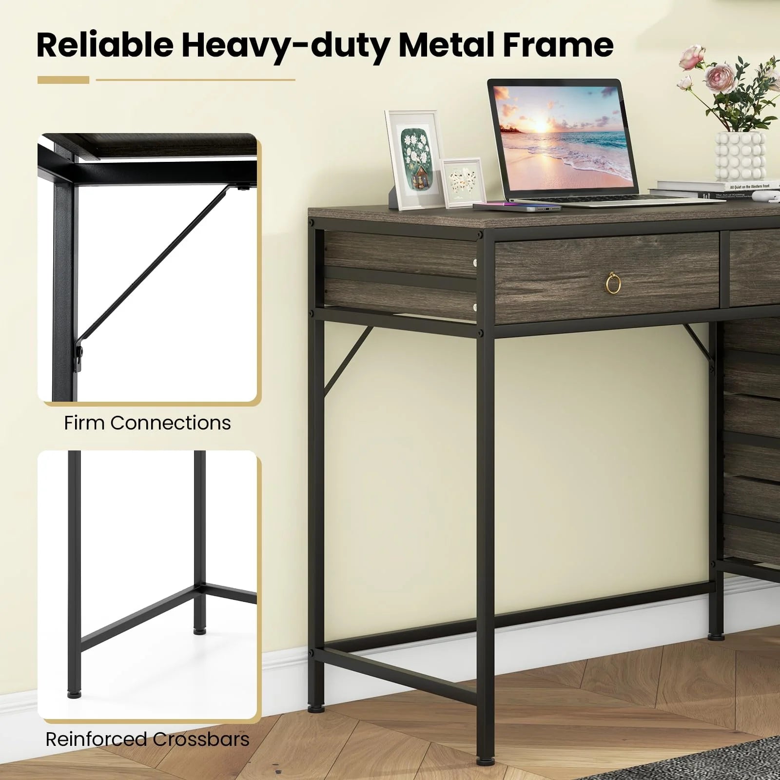 Tangkula 51" Home Office Desk with Printer Stand - Product image 9