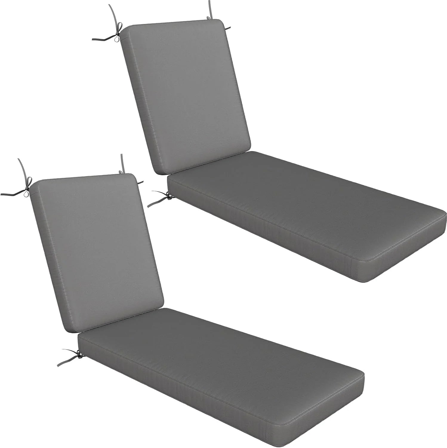 AECOJOY Chaise Lounge Cushions Outdoor Set of 2, 72x21x3 Inch Lounge Chair Cushion - Product image 17