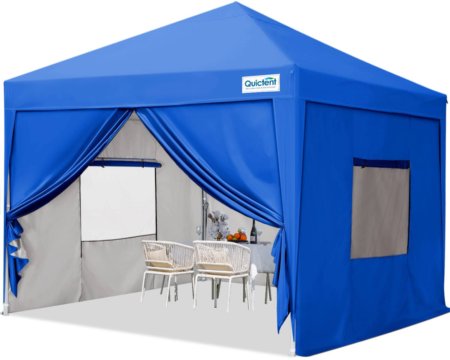 Quictent Privacy 8x8 EZ Pop Up Canopy Tent Instant Shelter with Sides and Mesh Windows Waterproof -8 Colors - Product image 1