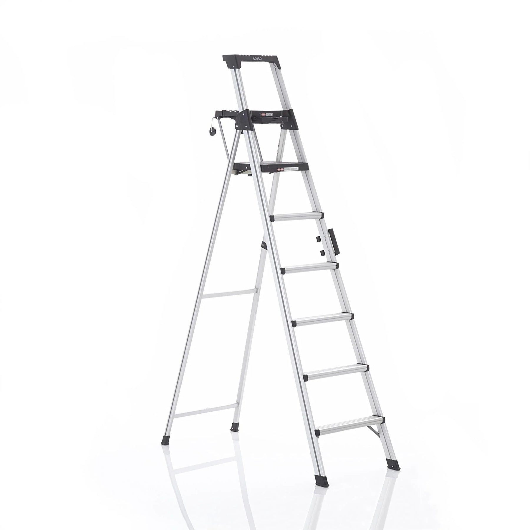 Cosco 8 Ft. Signature Series Aluminum Folding Step Ladder 300 lb. Type IA (12 Ft. Max Reach) - Product image 1