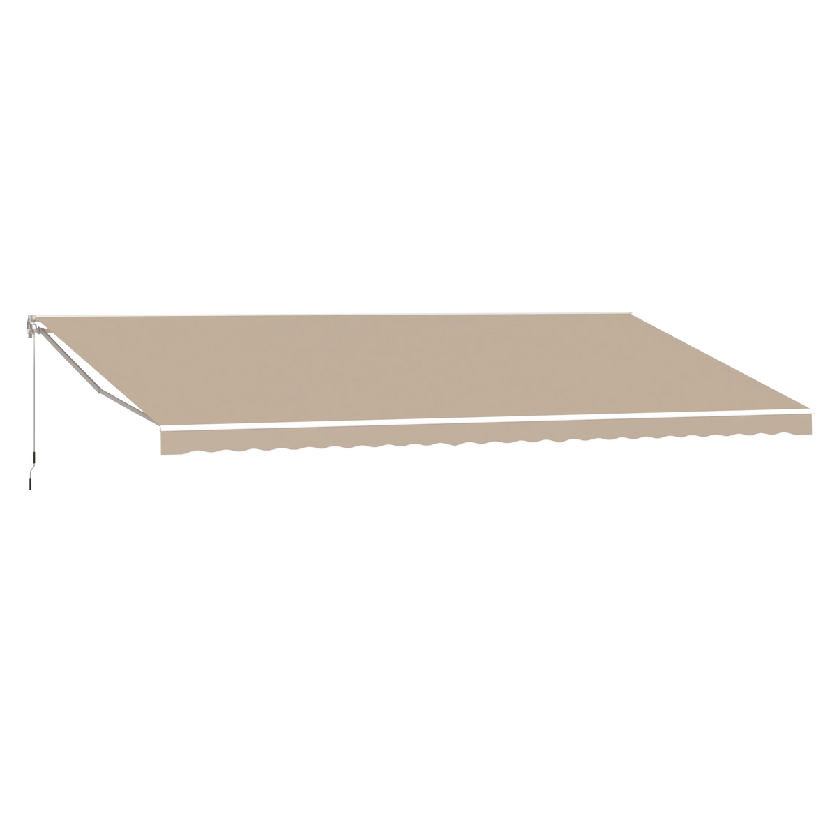 AECOJOY 20'x10' Manual Retractable Awning Sun Shade, Patio Awning Canopy - Product image 13