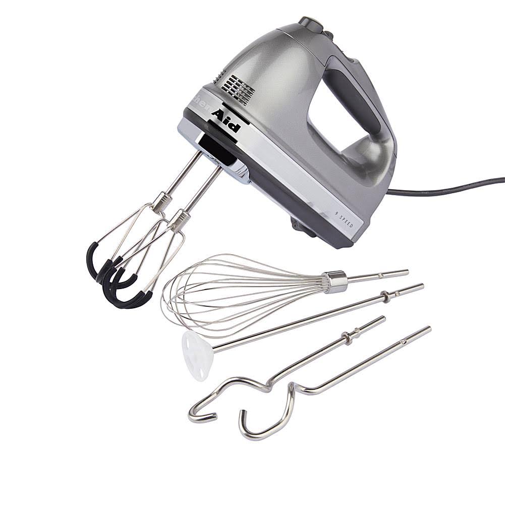 KitchenAid 9-Speed Digital Hand Mixer w/ FlexEdge Beaters, Aqua Sky - Product image 1