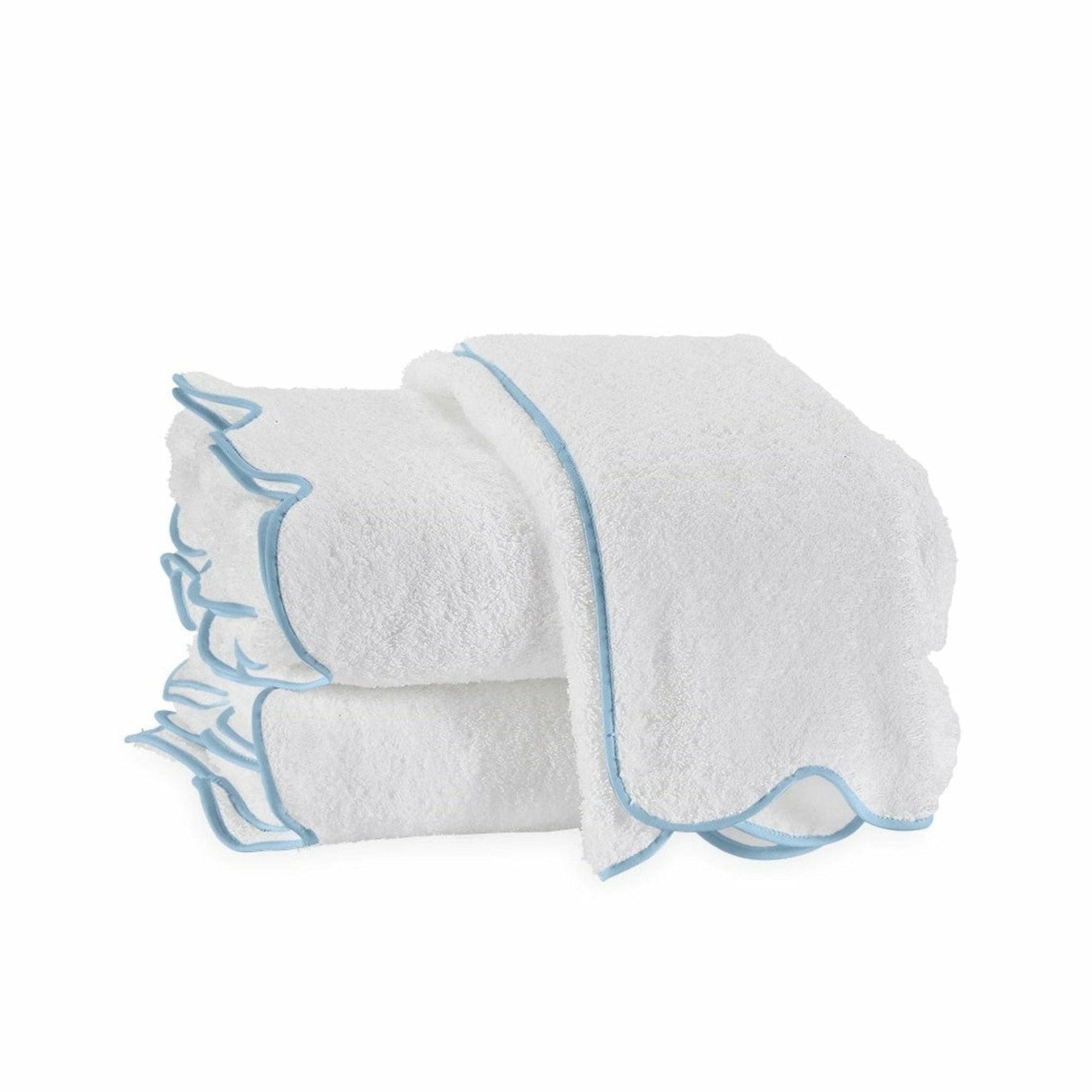 Matouk Cairo Scallop Bath Towel - Light Blue - Product image 1