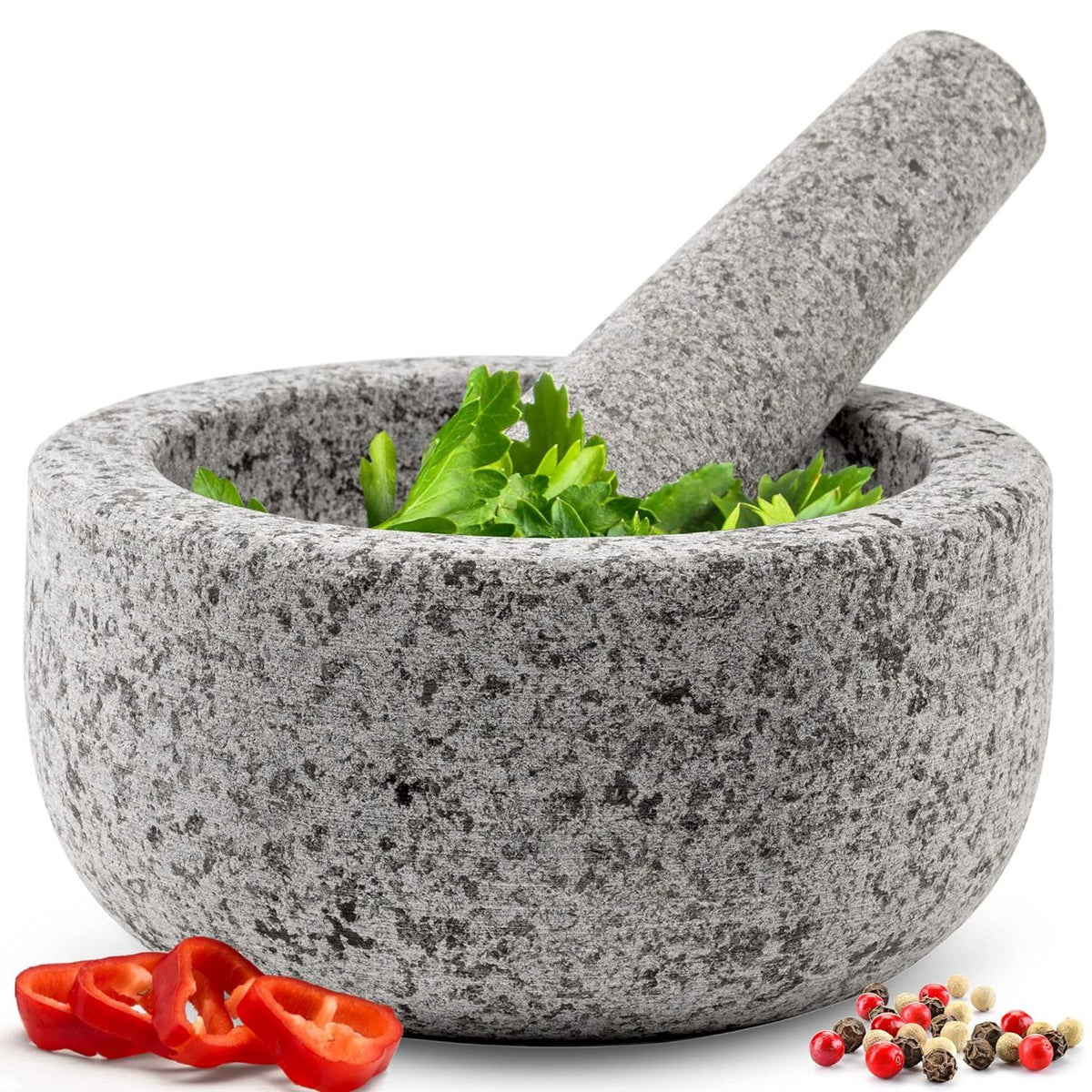Mortar & Pestle Set, Small (Polished Granite) for Your Kitchen - Product image 1