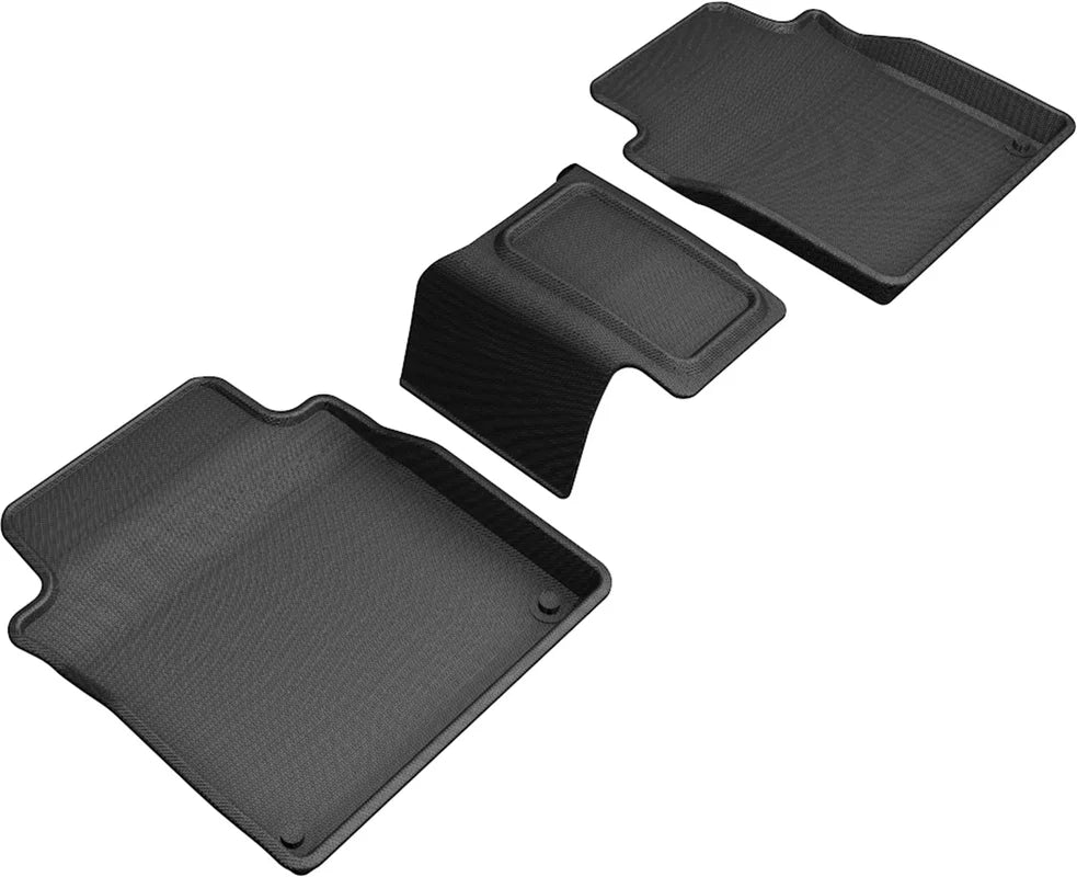3D MAXpider L1AD05021509 - 2019-2020 Audi A8L Kagu 2nd Row Floormats - Black